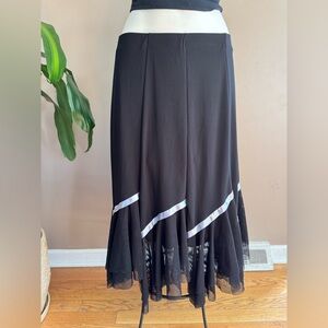 Elegant Black Skirt fairy core whimsical